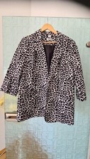 Damenjacke,Animalprint,Gr.44,schwarz-weiss