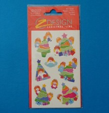 Sticker Vintage 90er Jahre Zdesign Weihnachten Weihnachtssticker Engel