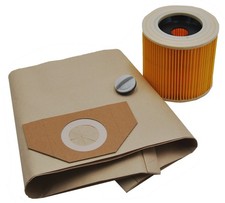 20 Staubsaugerbeutel + Filter geeignet für Kärcher 6.959-130, A 2201 WD 3200 usw