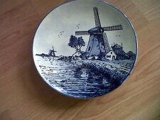 Delfts Blau Holland Keramikteller Handpainted Windmühle Druchmesser 19,5 cm m.