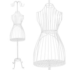 Metall Schneiderpuppe Schneider Büste Schaufensterpuppe Antik P-05965 weiß