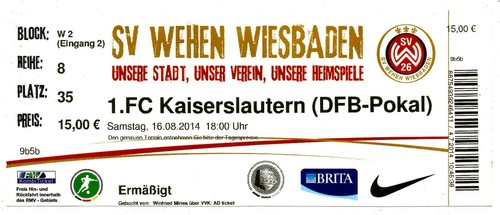 Ticket pokal wehen - sv,