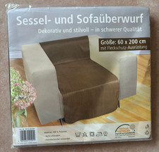 Sofa und Sesselüberwurf, 60x200cm, bräunliche, Fleckschutz, sehr gute Qualität