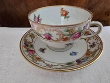 schöne seltene Sammel - Moccatasse + Untertasse Schumann Dresden Top