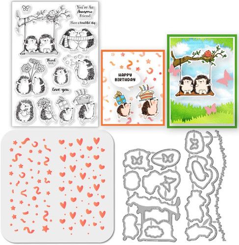 Igel stamps stanzschablone - stamps,