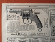 RK 1880 Zeitungsdruck 1948 Revolver Bulldog Waffen Fabrik Mehles Berlin