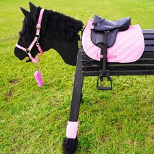 L-Sport Komplettset Sattel und Halfter und Bandagen für Holzpferd