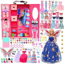 Puppen Kleiderschrank Zubehör