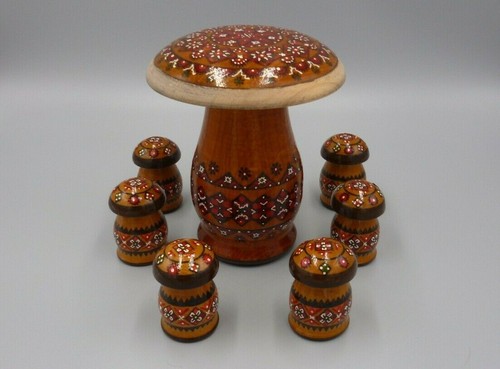 Holz skulpturen pilz - pilz, 6