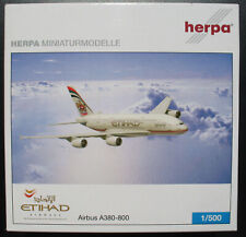 Herpa 507165 Airbus A380-800 Etihad Airways - 1:500 Modell Flugzeug Model Plane