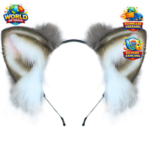 Katzenohren haarreif fuchs - haarreif,