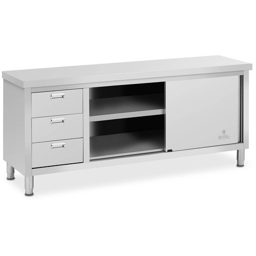Arbeitsschrank edelstahl 200 - edelstahl,