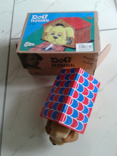 Hund mit hütte blech ovp - blech, .