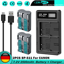 2× BP-511 BP-511A Akku & Dual