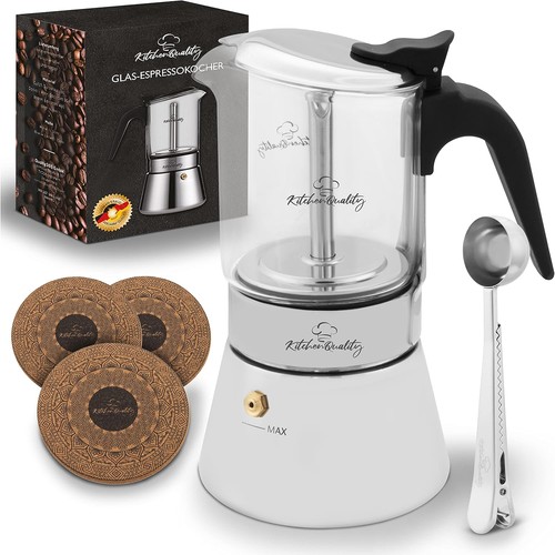 Espressokocher glas edelstahl - glas,