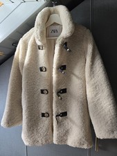 Zara Taddy Jacke Gr. M Beige