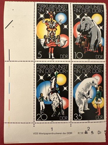 Briefmarken ddr zirkuskunst - briefmarken, „zirkuskunst
