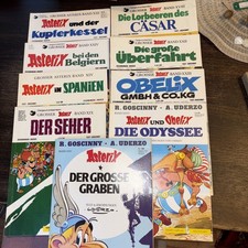 Asterix Konvolut Comics 9 Stück Aus Den Jahren 1969 Bis 1980