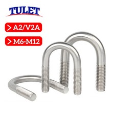 Rundstahlbügel DIN 3570 Edelstahl V2A U-Bügel Rohrbügel Schelle Bügelschrauben