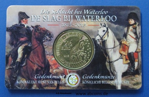 Belgien 2015 coincard - belgien, 2,50