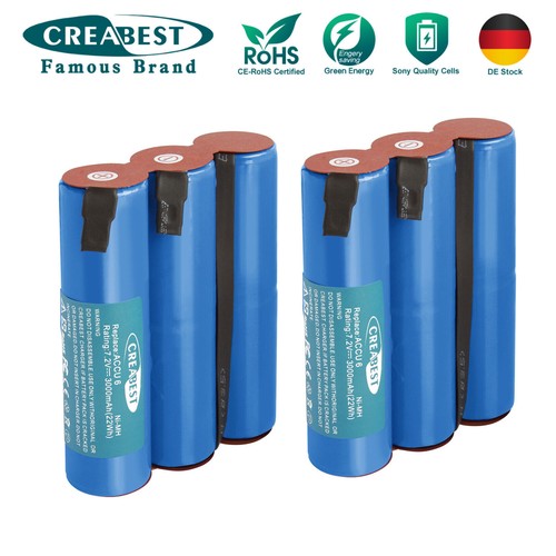 0ah ni mh accu6 akku - 3.0ah, 7.2v