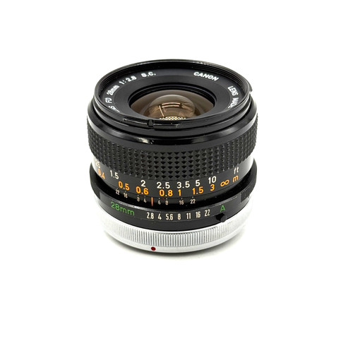 Canon 28mm s c - 1:2.8, s.c.