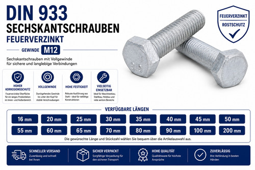 Sechskantschraube din 933 8 - din, 8.8