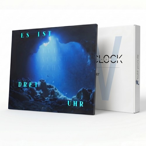 Wordclock jupiter blue ocean - blue,