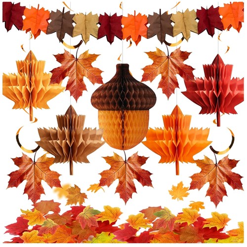 Herbst deko ahornblatt - herbst,