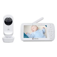 Motorola Video-Babyphone - Weiß - 5-Zoll-Elterneinheit Infrarot  Digitaler Zoom