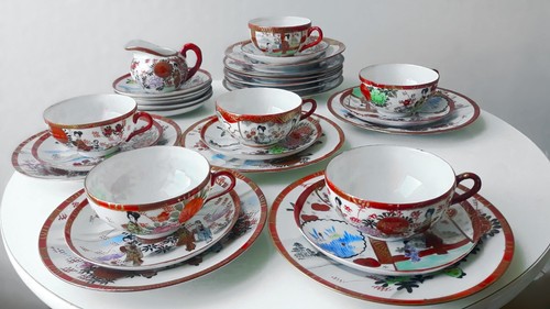 Vintage geisha teeservice - vintage, "geisha"