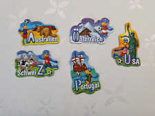 5 Magnete Kühlschrankmagnet Fruchtzwerge Länder Fußball