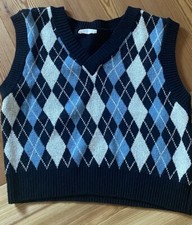 pullunder mit rautenmuster