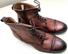 Magnanni Herren Stiefeletten Captoe Braun Gr. 46 NEU