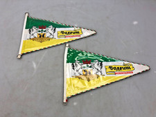 2x Fahrrad Rad Wimpel Städtewimpel Niedersachsen Bassum ca. 50er 60er Jahre