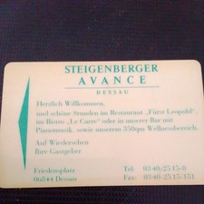 Keine Telefonkarte Uralte Hotelkarte Steigenberger Dessau Test 