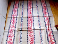 antike Tischdecke Leinen