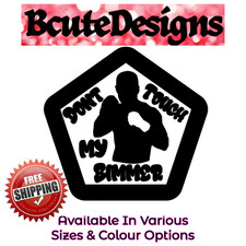 BIMMER BEAMER BM BOXER TOUCH MY CAR VINYL ABZIEHBILD TRANSFER AUFKLEBER STYLINGFENSTER