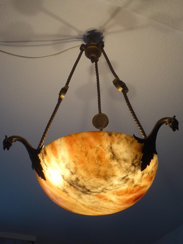 Art nouveau alabaster - art,