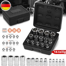 AUßEN TORX NÜSSE STECKSCHLÜSSEL SATZ E4-E24 STECKNÜSSE 1/2 3/8 1/4 Zoll Werkzeug