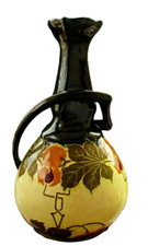 Julius Dressler Austria Jugendstil Art Nouveau Antike Keramik Vase 28CM um 1910