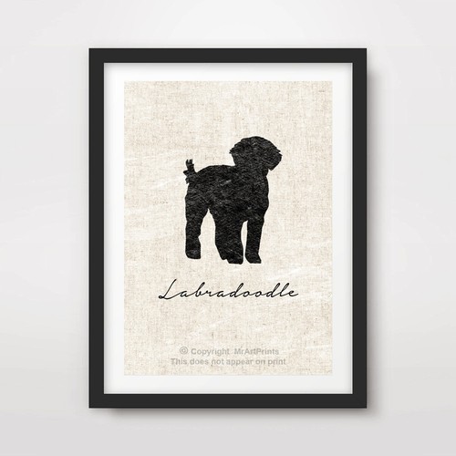Labradoodle hund kunstdruck - labradoodle,