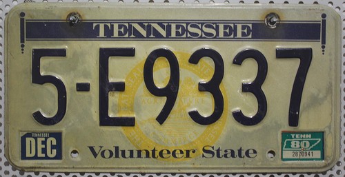 Tennessee nummernschild usa - nummernschild,