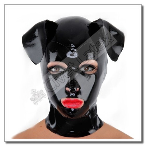 Latex gummi doggy - latex, mask