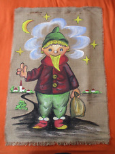 Großer DDR  Kinderzimmer Wandbehang “ Sandmann Abendgruß  “ 60iger Rar {3)