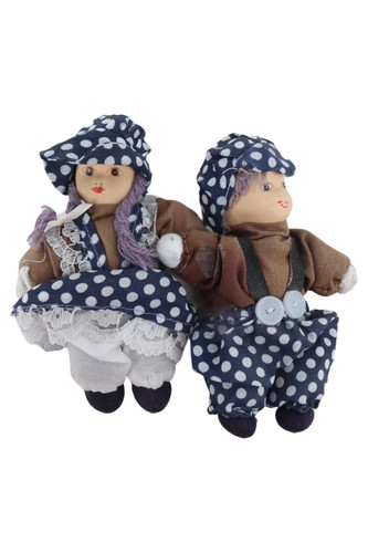 Dekofigur puppenpaar stoff - puppenpaar,