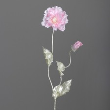 künstliche Mohnblume perlmutt