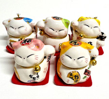 Maneki-Neko Glückskatze–5er