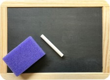 Schiefertafel blanko schwamm - schwamm, +