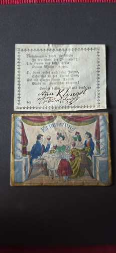 Antiker biedermeier patenbrief - antiker,